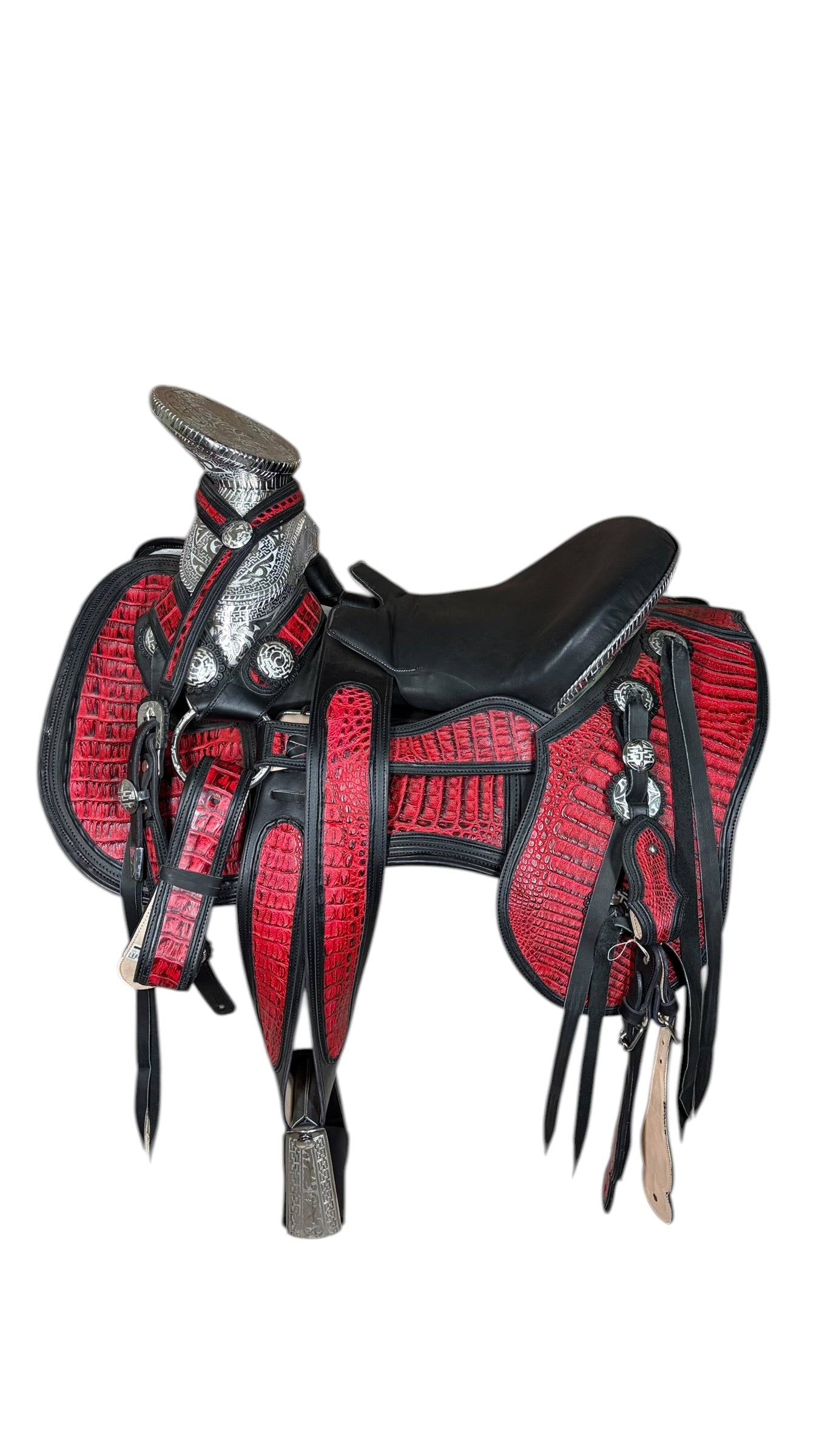 Montura De Caimán Black Cherry Con Fuste De Acero