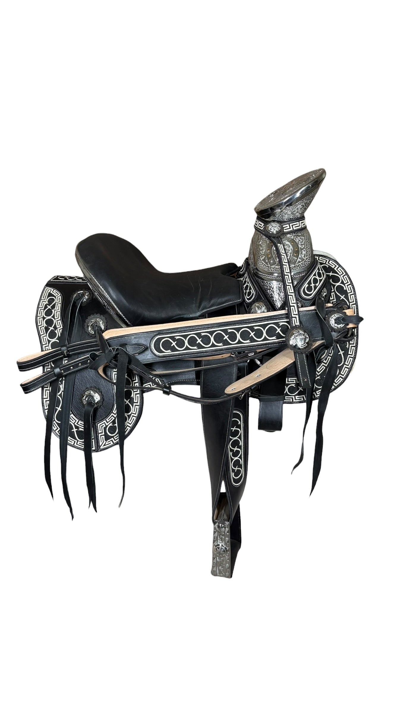 Montura Piteda Púas y Greca Herraje Acero Inoxidable