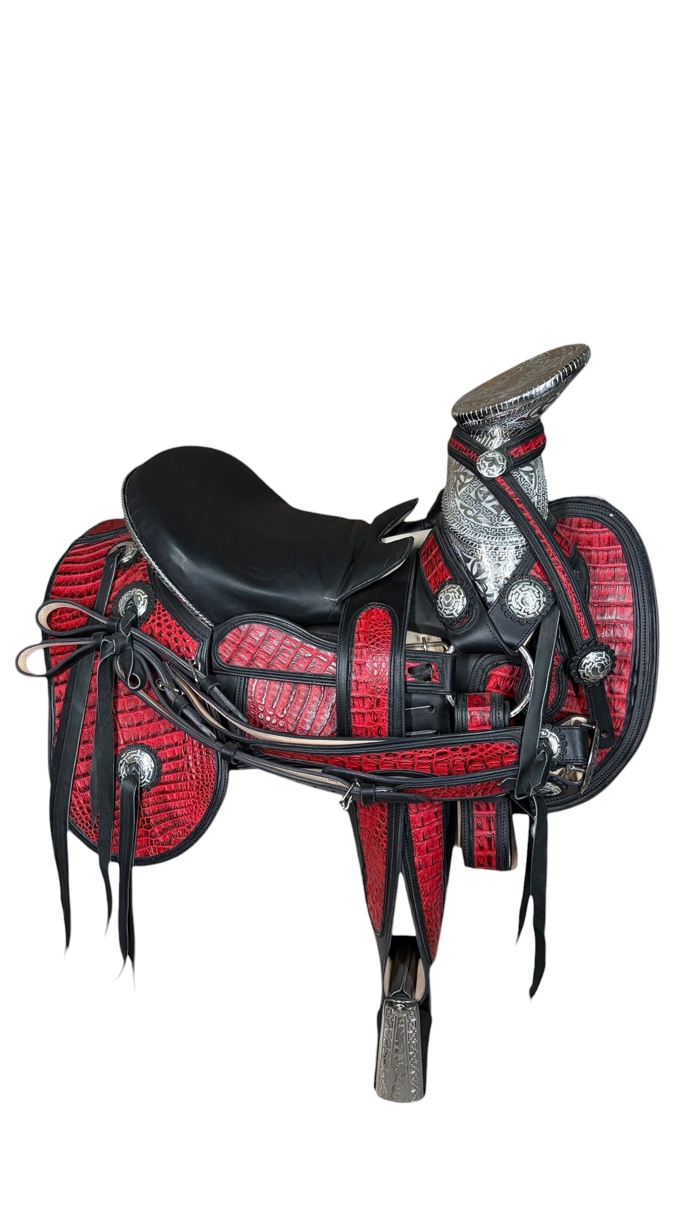 Montura De Caimán Black Cherry Con Fuste De Acero